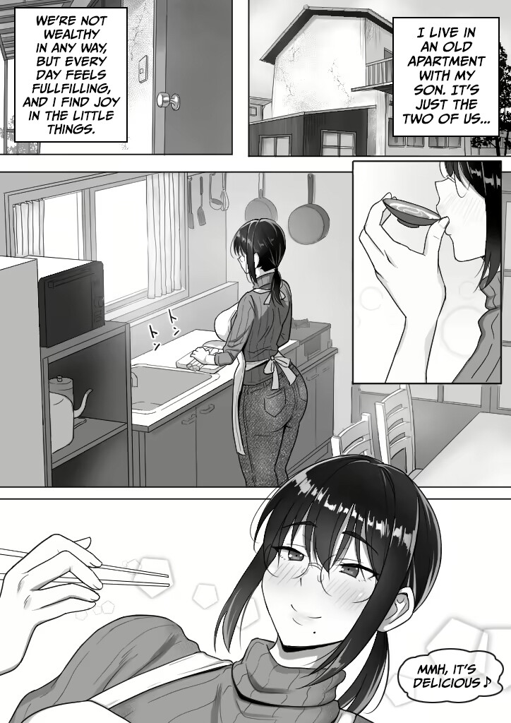 Hentai Manga Comic-Mother & Son Bonding in a Poor Single-Parent Household Feels Good-Read-2